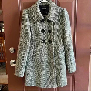 Guess herringbone coat size large